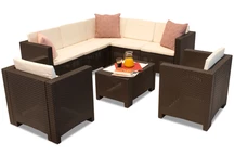 Техноратанов ъглов диван в комплекта Colorado Corner 7 кафява Bica