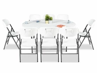 Комплект кетъринг мебели 160см 8+1 Garden Point