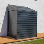 Метална пристенна къщичка за инструменти Yardsaver 1,2 х 2,1 м Стрелка сива 