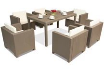 Техноратанов комплект Colorado Premium 6 cappuccino Bica