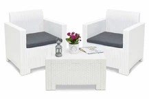 Техноратанов комплект Nebraska Terrace 2 бял Bica