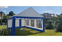 Бяла градинска парти шатра Bavaria 4x6 m Garden Point
