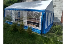 Бяла градинска парти шатра Bavaria 4x6 m Garden Point