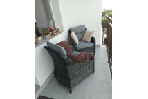 Полиратаново кресло Toledo антрацит Garden Point 2 бр