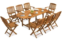 Комплект дървени мебели за градината Ханой/Делхи 8 Garden Point