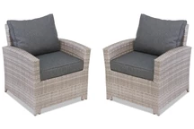 Комплект фотьойли от полиратан Parma grey Garden Point