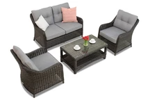 Комплект градински мебели Toledo Coffee 4 антрацит Garden Point Toledo Coffee 4 антрацит Garden Point