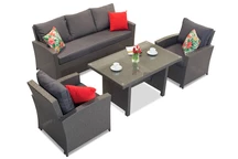 Комплект мебели от техноратан Parma Apetito 5 антрацит Garden Point