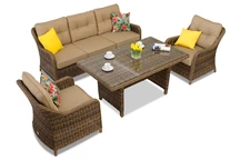Комплект от техноратан Toledo Apetito 5 кафяв Garden Point