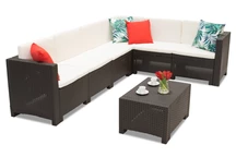 Техноратанов ъглов диван в комплекта Colorado Corner 6 кафяв Bica