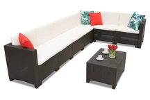 Техноратанов ъглов диван в комплекта Colorado Corner Max 7 кафяв Bica