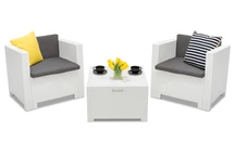 Техноратанов комплект Colorado Terrace Box 2 бял с ракла