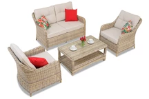 Техноратанов комплект Toledo Coffee 4 бежов Garden Point