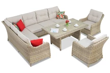 Техноратанов комплект Toledo Comida 7 Garden Point бежов
