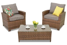 Техноратанови мебели Parma Terrace кафяви Garden Point