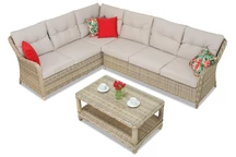 Toledo Ъглов полиратанов комплект Garden Point бежов