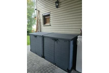 Градински шкаф StoreAway 1200l Duramax, сив