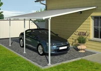 Поликарбонатен навес за автомобили Feria Palmar - Canopia 3 x 4,25 м бял