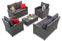 Техноратанови мебели Parma Coffee 6 антрацит Garden Point