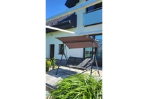 Метална градинска люлка Florence Garden Point сива
