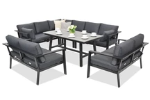 Алуминиеви градински мебели Sydney Comida 9 Garden Point антрацит