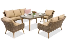 Градински мебели Bilbao Apetito 7 Garden Point кафяв