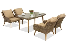 Градински мебели Bilbao Premium 4 Garden Point кафяв
