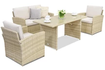 Градински мебели Monaco Apetito 4 Garden Point бежово