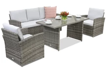 Градински мебели Monaco Apetito 5 Garden Point сив
