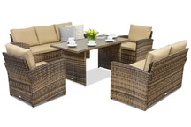 Градински мебели Monaco Apetito 7 Garden Point кафяв