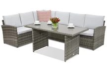 Градински мебели Monaco Comida 5 Garden Point сив