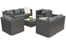 Градински мебели от техноратан Roma Coffee 7 Garden Point антрацит