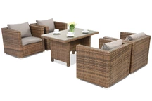 Градински мебели от техноратан Roma Premium 4 Garden Point кафяв