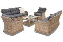 Градински мебели от техноратан Toledo Coffee 8 Garden Point cappuccino