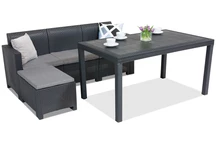 Комплект мебели за отдих от техноратан Nebraska Relax Corner 4 антрацит Bica