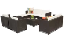 Мебели за отдих от техноратан Colorado Relax Corner 8 кафяв Bica