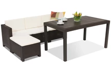 Мебели за отдих от техноратан Nebraska Relax Corner 4 кафяв Bica