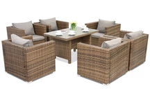 Градински мебели от техноратан Roma Premium 6 Garden Point кафяв