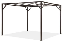 Рамка за метална терасна пергола Santorini 3 x 3m Garden Point, кафяво
