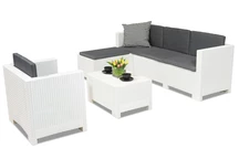 Техноратанов комплект мебели за почивка Colorado Relax Corner 5 бял Bica
