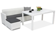 Техноратанов комплект мебели за почивка Nebraska Relax Corner 4 бял Bica