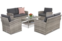 Градински мебели Monaco Coffee 6 Garden Point светло сиво