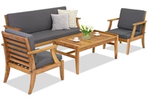 Градински мебели от акациево дърво Danang Coffee 5 Garden Point