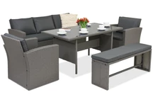 Градински мебели от ратан Marsylia Garden Point антрацит