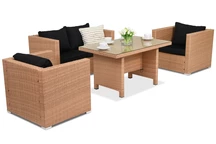 Градински мебели от ратан Roma Apetito 4 Garden Point cappuccino