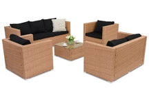Градински мебели от техноратан Roma Coffee 7 Garden Point меден цвят