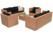 Градински мебели от техноратан Roma Coffee 8 Garden Point меден цвят