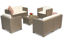 Комплект техноратанови мебели Colorado Coffee 6 капучино Bica