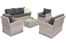 Комплект техноратанови мебели Parma Coffee 7 сив Garden Point 