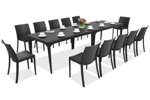Комплект за хранене в градината Oslo/Perla 12 антрацит Bica